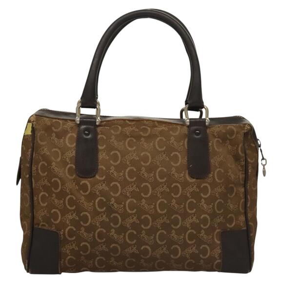 CELINE C Sulky Hand Bag Canvas Brown Gold - Picture 3 of 13